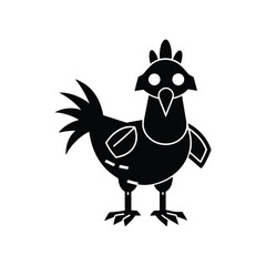 funny cartoon chicken
