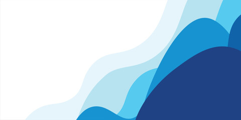 Sea waves layered vector background illustration and sea beach vector illustration decoration