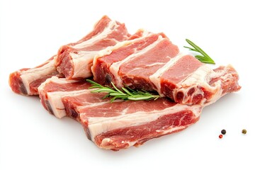 Fototapeta premium Pork isolated on white background