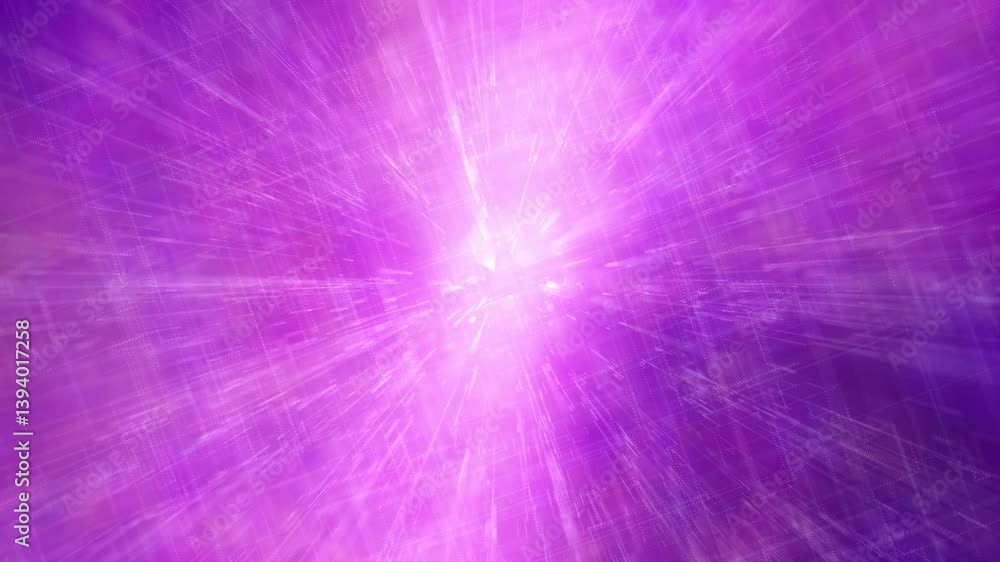 Canvas Prints looped fog purple nebula cloud motion with glowing blurred lines graphic animation background.