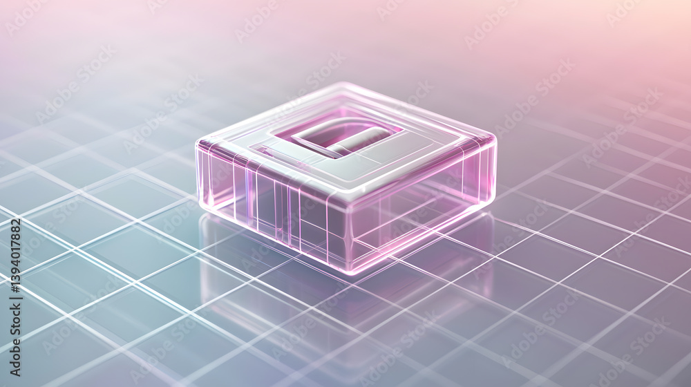 Poster digital security visualization abstract concept high-resolution graphics modern technology futuristi
