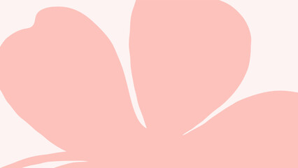 Soft pink abstract flower illustration for print, wallpaper, clipart, wall art for home decoration.