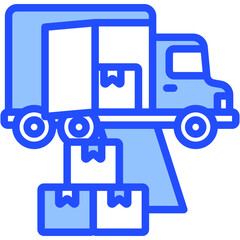 Fototapeta premium Moving Truck Icon