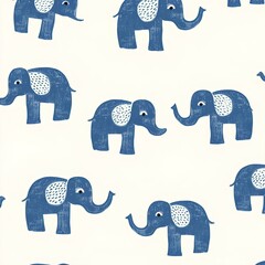 Animals minimalist fabric pattern
