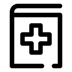 Obraz premium medical dashed line icon