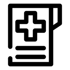 Fototapeta premium medical dashed line icon