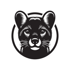 Fossa Vector - Minimalist Fossa Silhouette - Fossa Illustration - Fossa Design.