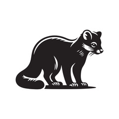 Fossa Vector - Minimalist Fossa Silhouette - Fossa Illustration - Fossa Design.