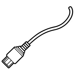  Ethernet Cable -Premium modern thin line  Icon Image, Stock Photo, and Vector