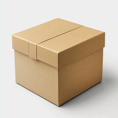 cardboard box isolated on white
