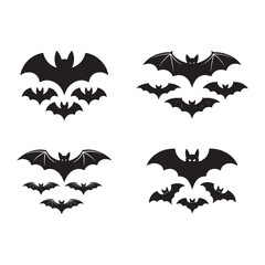 Naklejka premium Set of halloween vector icons illustration design