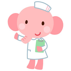 ゾウの看護師さん　お医者さん