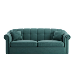 Teal Velvet Sofa: Modern & Comfortable
