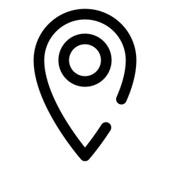 location and map dashed line icon