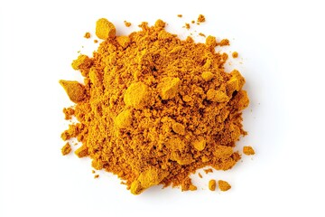 Turmeric isolated on white background