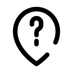 location and map dashed line icon