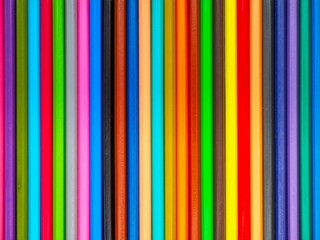 다양색의 색연필, 컬러 배경, 질감