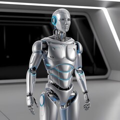 3d render of a robot