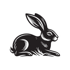 Hare Vector - Minimalist Hare Design - Hare Vector - Illustration of Hare.