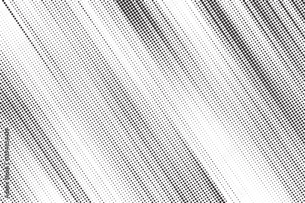 Poster Halftone background vector, abstract backdrop design with two tone pattern and copy space for edit your content