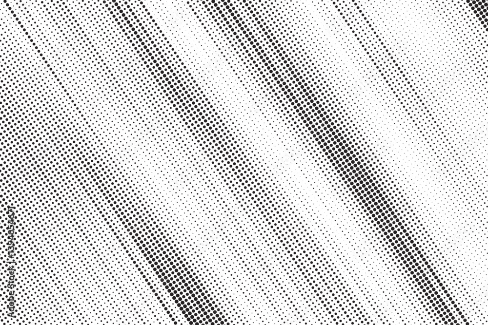 Poster Dots halftone black and white pattern. Gradient grunge texture background. Dots pop art comics sport style vector illustration halftone.