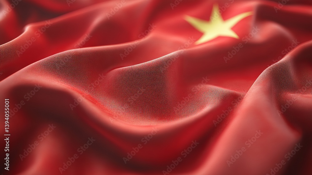 Poster high resolution red fabric texture background detailed draped silk material elegant smooth surface c