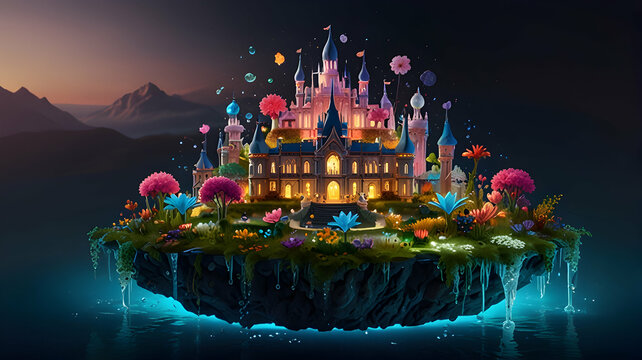 Golden Spires Amidst Nature&rsquo;s Glow