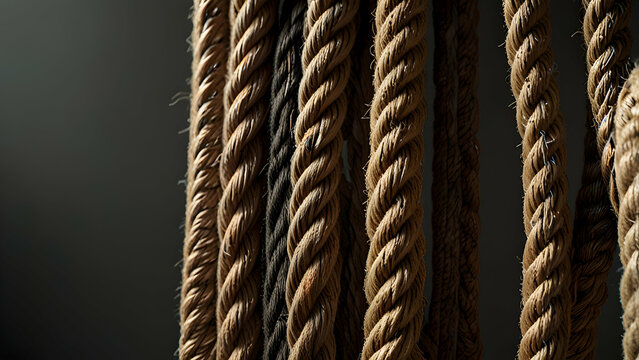 Rustic Elegance of Hanging Ropes
