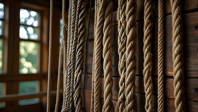 Rustic Ropes in Nautical Setting