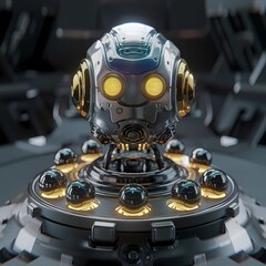 futuristic robot cyborg