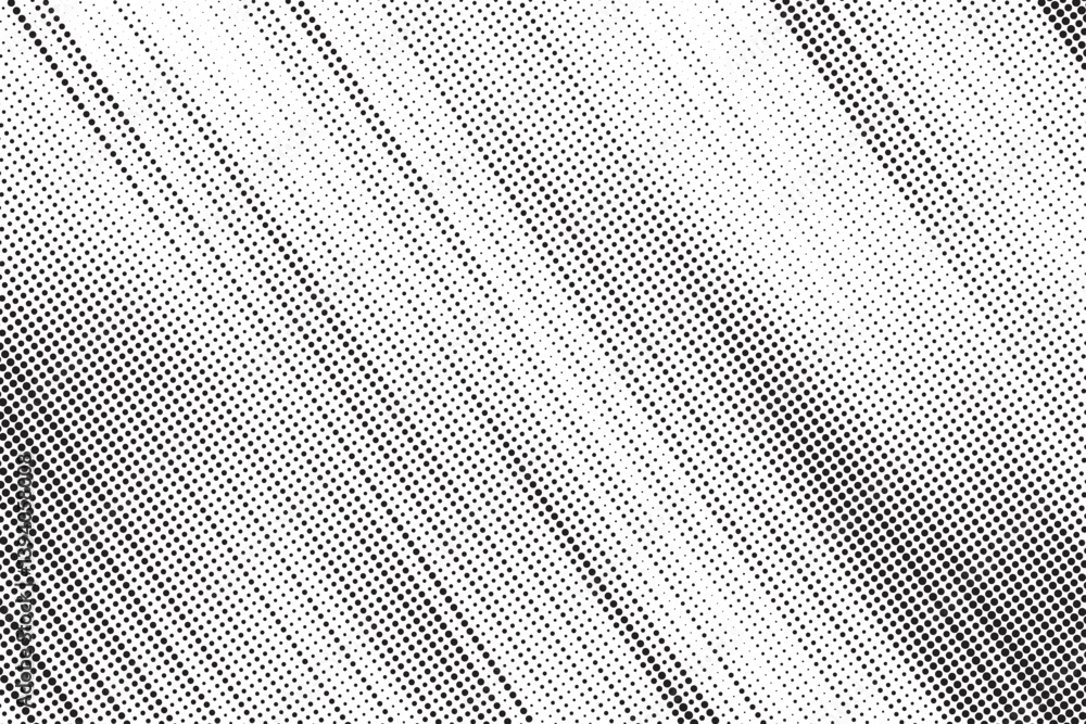 Poster Halftone background vector, abstract backdrop design with two tone pattern and copy space for edit your content
