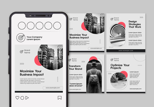 White And Black Modern Business Strategy Layout - AI Generated Photos