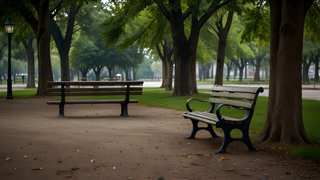 Serenity in a Quiet Park