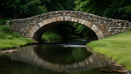 Majestic Stone Bridge Over Serene Waters