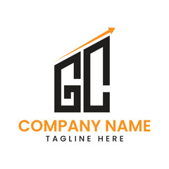 Obraz premium Minimalist Arrow Growth Logo Design