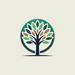 Obraz premium tree logo design vector 
