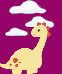 Long-necked dinosaurs belong to the Sauropod dinosaur group.  © Rizky