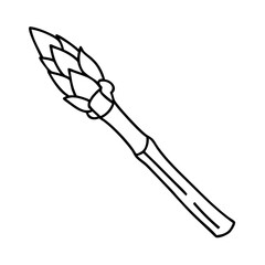 asparagus spear icon, asparagus spear line art - simple line art of asparagus spear, perfect for asparagus spear logos and icons