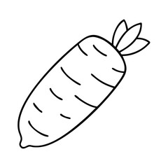 daikon radish icon, daikon radish line art - simple line art of daikon radish, perfect for daikon radish logos and icons