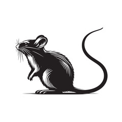 Jerboa Vector Silhouette - Minimalist Jerboa Design - Illustration of Jerboa.