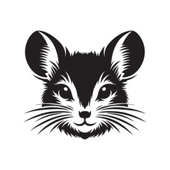 Jerboa Vector Silhouette - Minimalist Jerboa Design - Illustration of Jerboa.