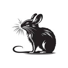 Jerboa Vector Silhouette - Minimalist Jerboa Design - Illustration of Jerboa.