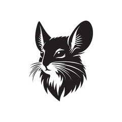 Obraz premium Jerboa Vector Silhouette - Minimalist Jerboa Design - Illustration of Jerboa.
