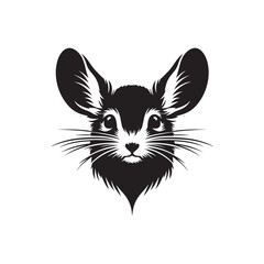 Jerboa Vector Silhouette - Minimalist Jerboa Design - Illustration of Jerboa.