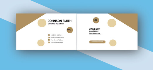 Luxury Gold Foil Business Card Design.Simple Modern Business Card PSD Template.Digital Marketing Agency Business Card
