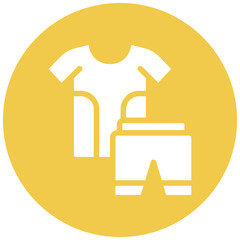Fototapeta premium Exercise Clothes Icon