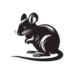 Jerboa Silhouette - Minimalist Vector - Illustration of Jerboa - Jerboa Design .