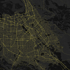 San Jose, California, United States Road Map 