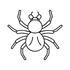 spider icon, spider line art - simple line art of spider, perfect for spider logos and icons
