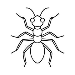 ant icon, ant line art - simple line art of ant, perfect for ant logos and icons
